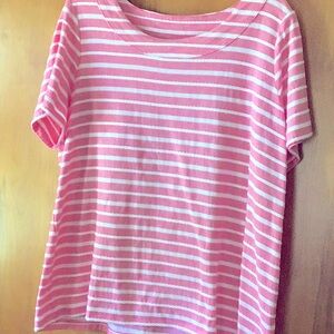 Pink Striped Women's Top NWOT